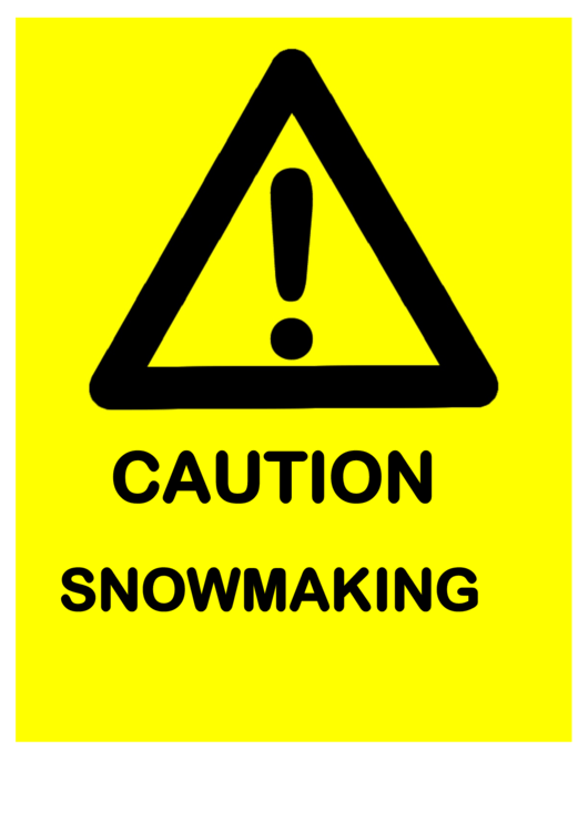 Caution Sign Template printable pdf download