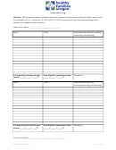 Home Visitor's Doctor Supervision Log Template