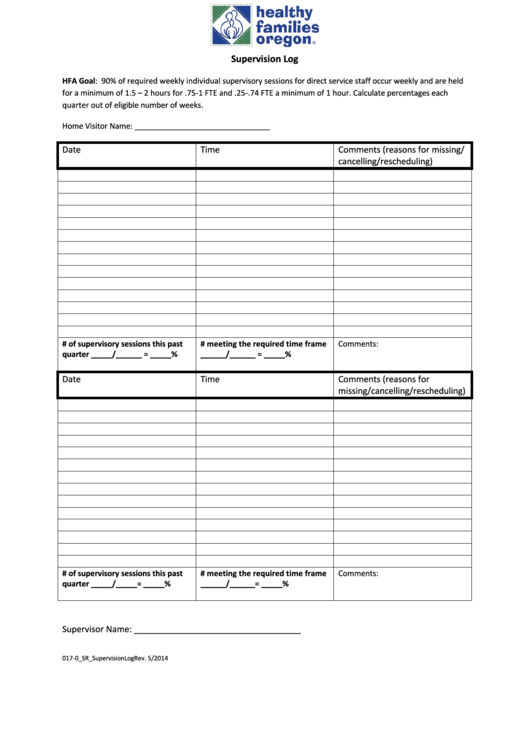 Printable Supervision Template Printable Word Searches