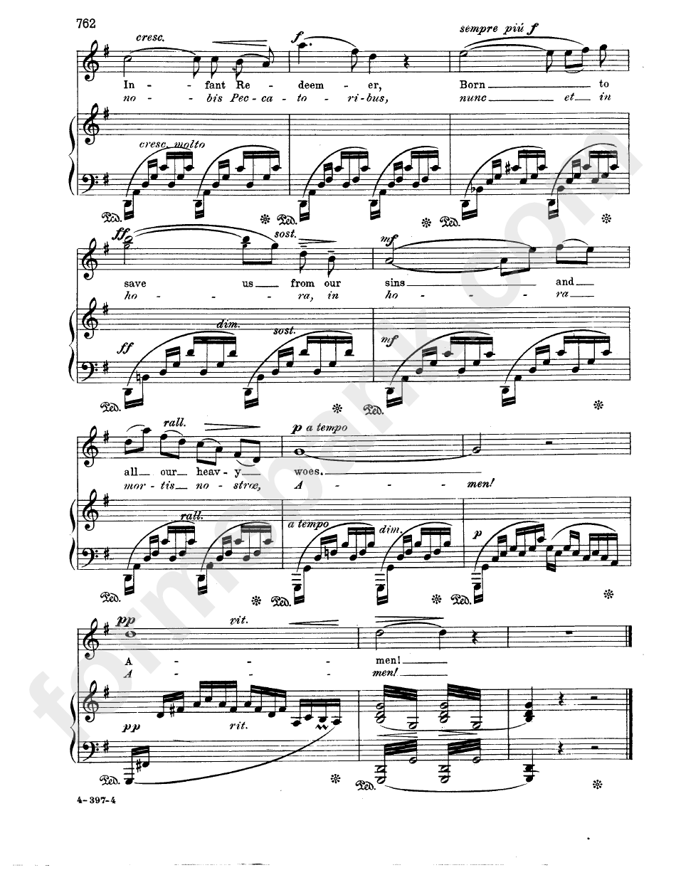 Ave Maria - Bach (Sheet Music)