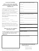 Application For Certified Copy Of Marriage Or Divorce Certificate