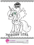 Pony Princess Luna Coloring Page