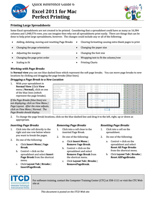 Quick Reference Guide 6 Excel 2011 For Mac Perfect Printing Printable pdf