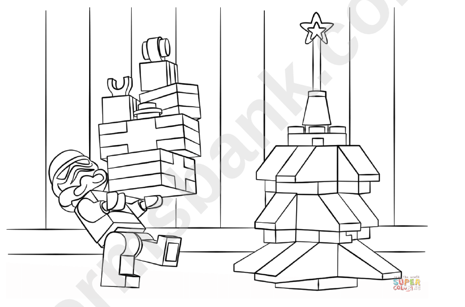 Lego Star Wars - Clone Christmas Coloring Page
