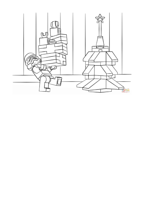 Lego Star Wars - Clone Christmas Coloring Page