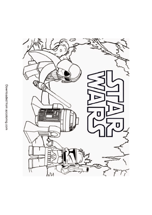 Lego Star Wars Coloring Page Printable pdf