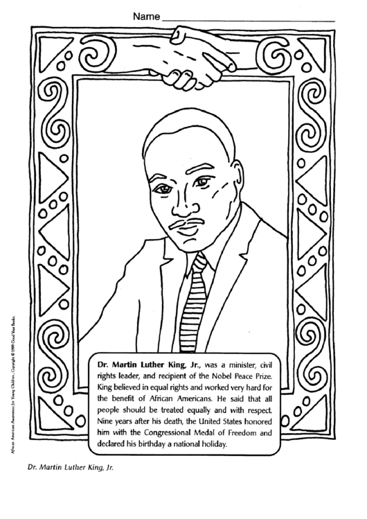Martin Luther King Coloring Page