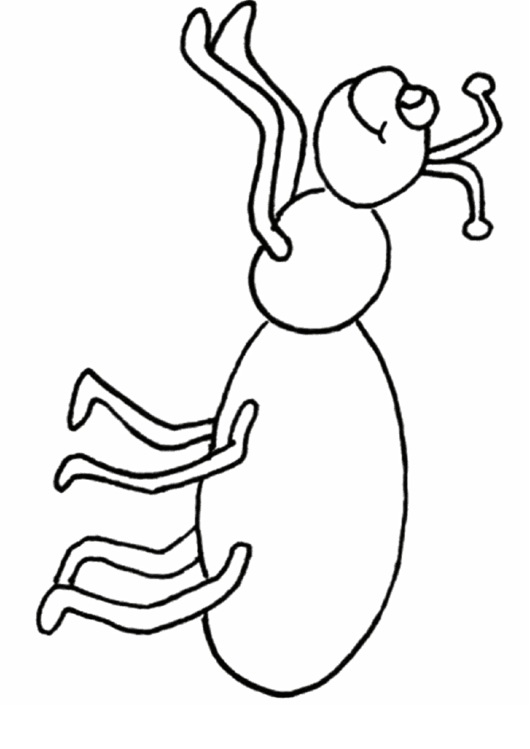 Ant Coloring Sheet
