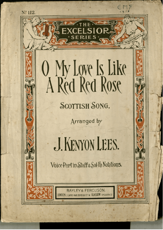J. Kenyon Lees - Oh My Love (Scottish) Printable pdf