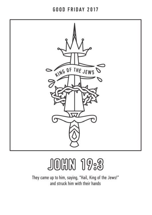 Bible Coloring Sheet - The Day Jesus Died Printable pdf