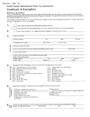 Certificate Of Exemption - South Dakota Streamlined Sales Tax Agreement