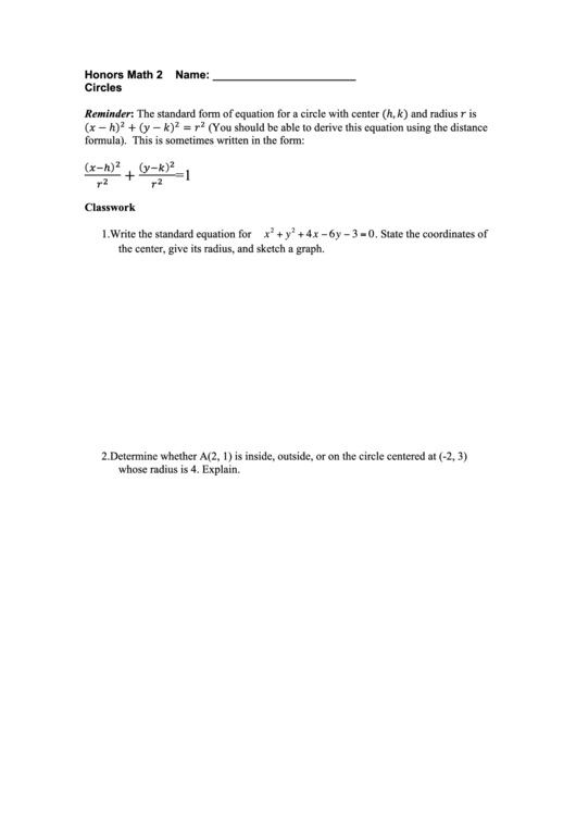 Math Worksheet Printable pdf