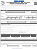 Form Mv-6d - Application For Transporter License Plates - Georgia