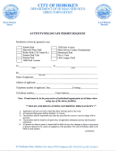 Activity/field/cafe Permit Request - City Of Hoboken Department Of Human Services