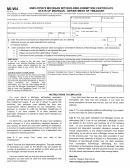 Form Mi-w4 - Employee's Michigan Withholding Exemption Certificate