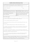 Conflict Of Interest Disclosure Form