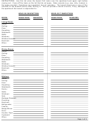 Move In/move Out Inspection Sheet