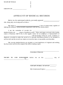 Affidavit Of Medical Records - Photostat