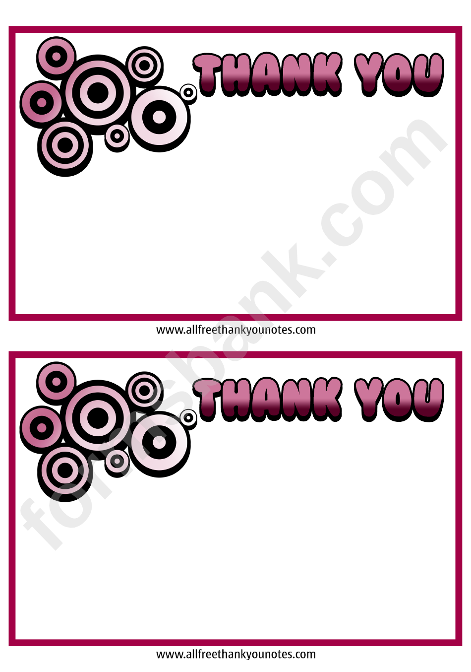 Thank You Note Template
