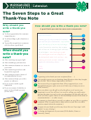 The Seven Steps To A Great Thank-you Note