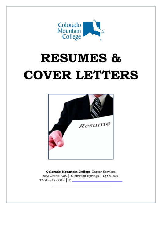 Resumes & Cover Letters Printable pdf