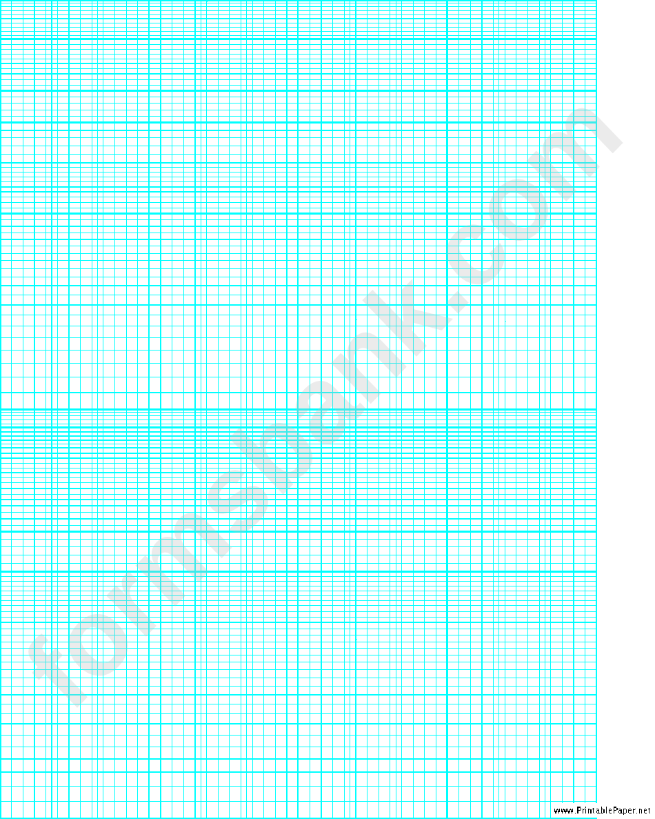 Graph Paper (Blue On White)