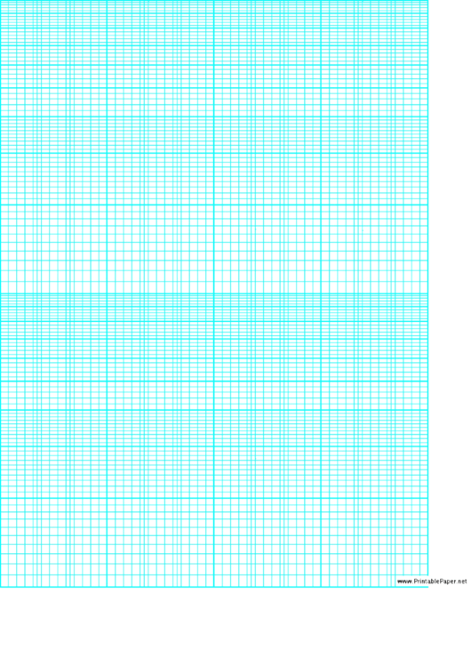 Graph Paper (Blue On White) printable pdf download
