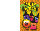 Halloween Party Invitation Template Printable pdf