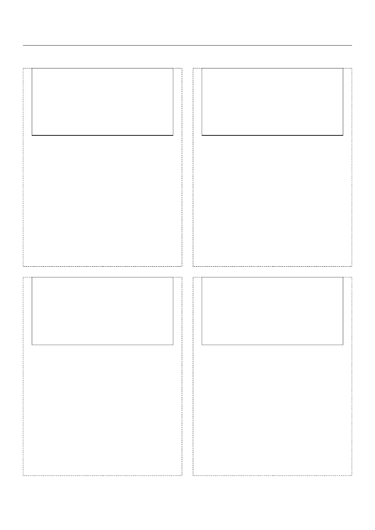 Blank Paper - 4 Per Page Printable pdf