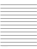 Low-vision Lined Writing Paper