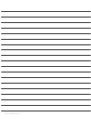 Low-vision Lined Writing Paper - Half Inch
