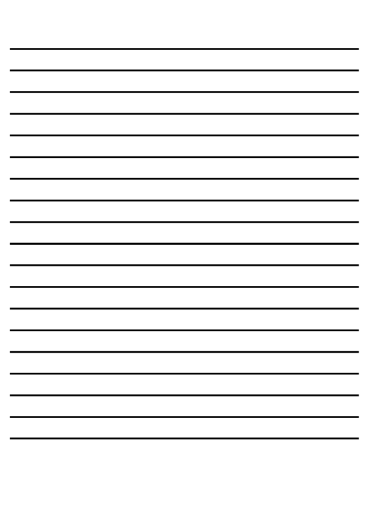 Low-Vision Lined Writing Paper - Half Inch Printable pdf