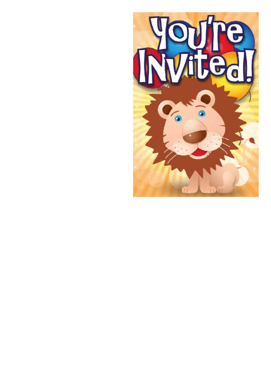 Kids Birthday Invitation Templates Printable pdf