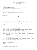 Fillable Gandhinagar Marriage License Printable pdf