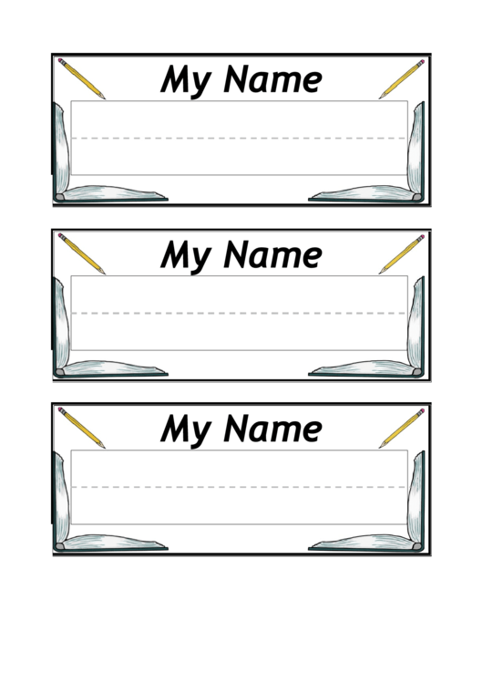 Desk Name Plate Template