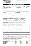 Accommodation Application Form