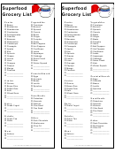 Superfood Grocery List Template