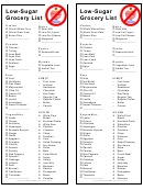 Low-sugar Grocery List Template