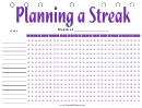 Planning A Streak Habit Planner Template