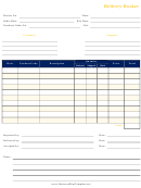 Delivery Docket Template