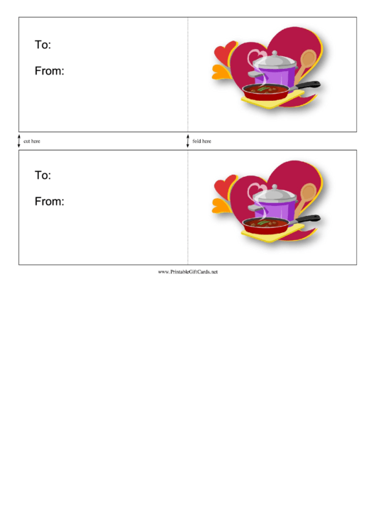 Ill Make Dinner Card Template Printable pdf