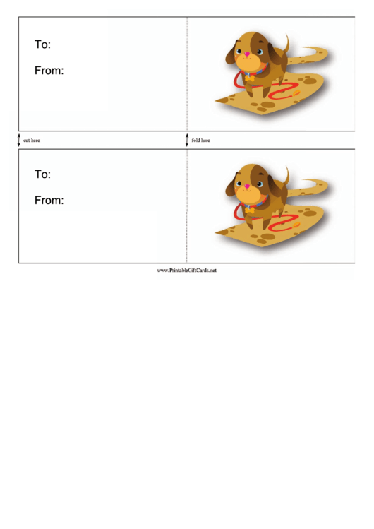 Walk The Dog Card Template Printable pdf