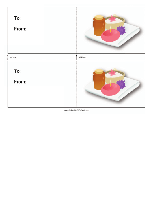 Massage Card Template Printable pdf