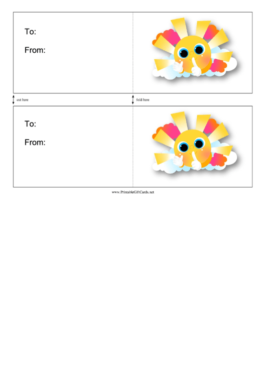 Day Of Peace And Quiet Card Template Printable pdf