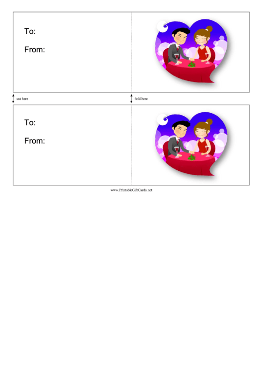 Date Night Card Template Printable pdf