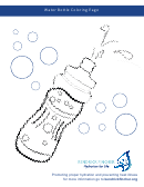 Water Bottle Coloring Page