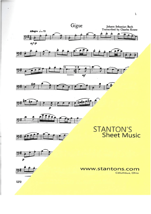 Stantons Sheet Music Printable Pdf Download 1249