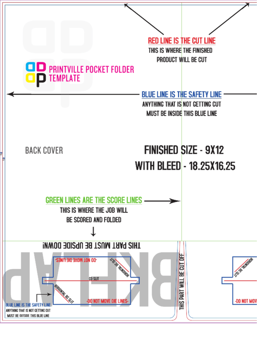 Pocket Folder Template Printable pdf