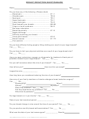 Breast Reduction Questionnaire