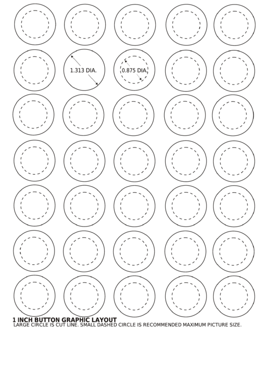 1 Inch Button Graphic Layout